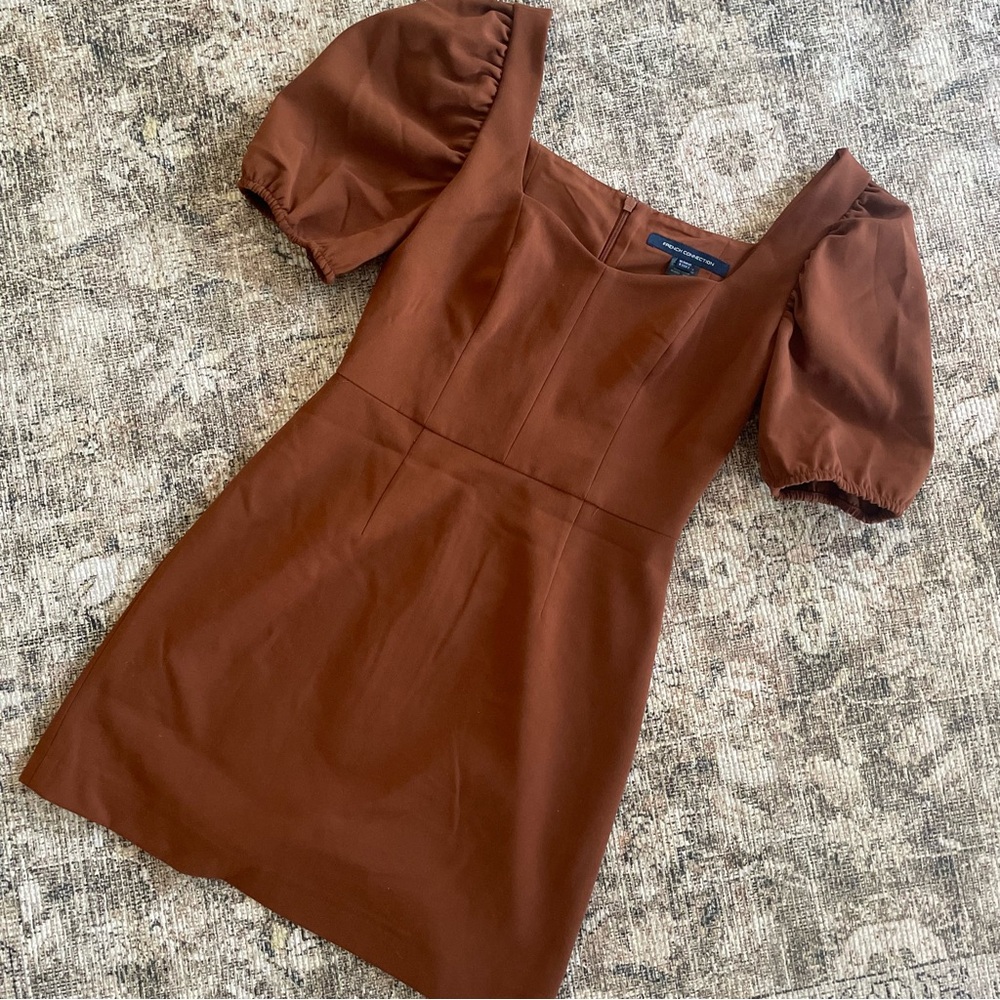 French Connection Berina Square Neck Mini Dress